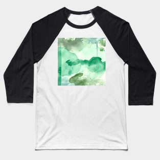 Meadow Pool #watercolor #abstract Baseball T-Shirt